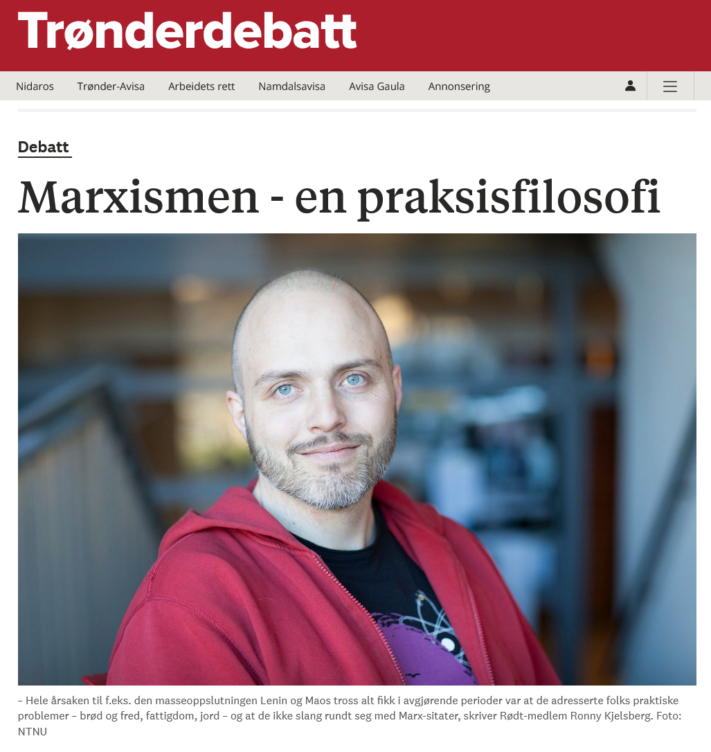 Marxismen – en praksisfilosofi